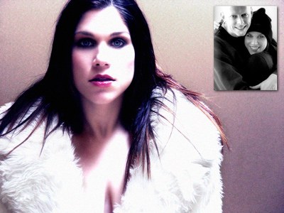 San with a client during her session